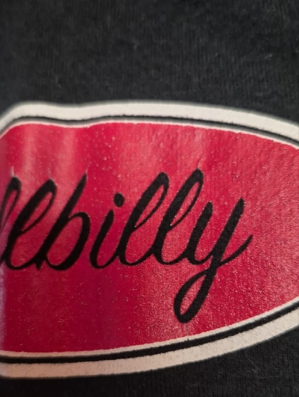 Black Tank Top with Red 'Hillbilly' Logo Jr. L. SCOTS Vintage Y2k - Picture 5 of 6